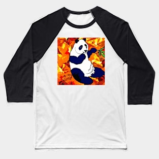 Autumn Panda Baseball T-Shirt